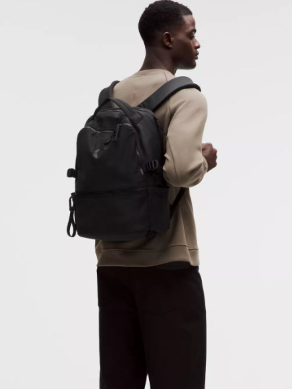 Lululemon New Crew Backpack Black Graphite Grey 22L Laptop Gym School Accessory